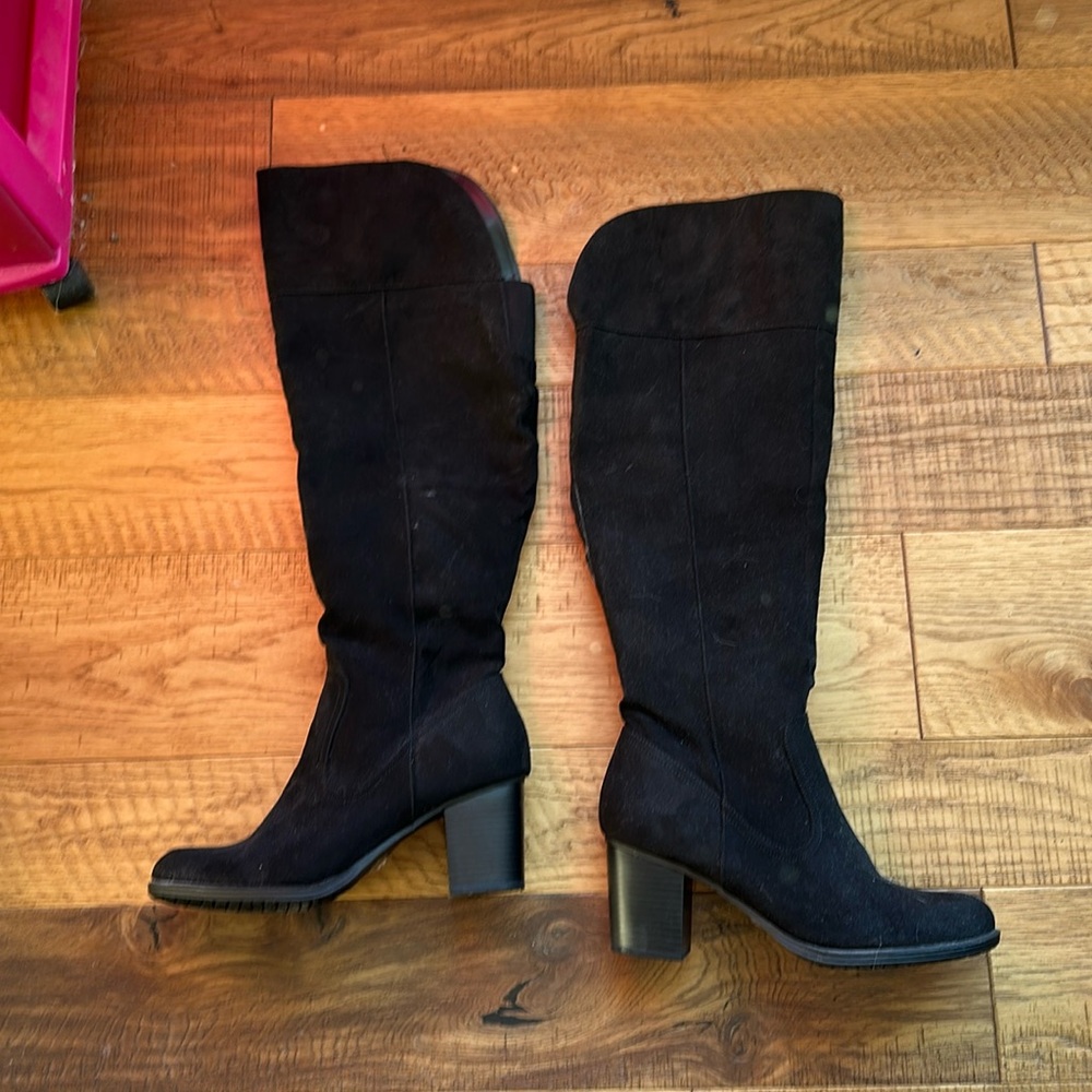 Ana new approach-memory foam over the knee suede boots